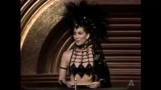 Jane Fonda Introduces Cher: 1986 Oscars