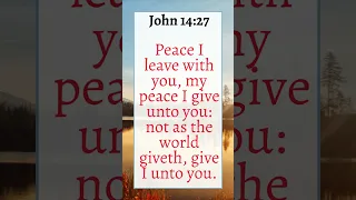 Bible Verse | John 14:27 (KJV) |  #bibleverseoftheday