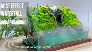 making a waterfall aquaterrarium with a mist effect | paludarium | terrarium