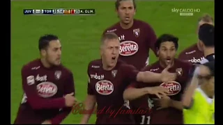 Espulsione di Kamil Glik in Juventus-Torino 3-0 dic.2012, commento originale Caressa-Bergomi