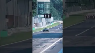 Amazing pagani huayra R on track | AMG V12 #shorts