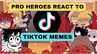 BNHA Pro Heroes React to Random TikTok Memes🤣- Gacha React #gacha #2023 #tiktok