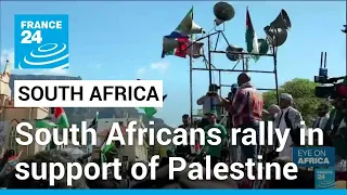 South African opposition party holds pro-Palestinian rally • FRANCE 24 English