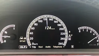 Mercedes-Benz w221 S550 4matic 4.7 BiTurbo Acceleration 0-160