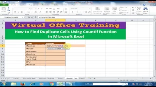 Excel Tips : How to Find Duplicate Cells Using COUNTIF Function in Microsoft Excel