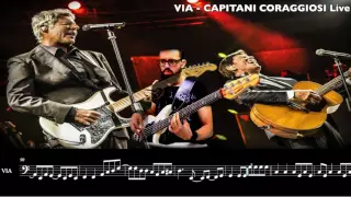 Via - Capitani Coraggiosi - Baglioni Morandi - bass cover Live #capitanicoraggiosi