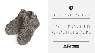 Week 1 CROCHET | Patons Sock Along
