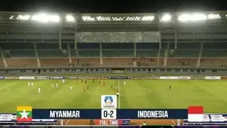 Highlight Indonesia U16 (2) vs (0) Myanmar U16 | U-16 Boys Elite Football Tournament Myanmar