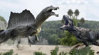 BATTLES OF DINOSAURS. Spinosaurus vs. ALL