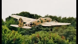 GIANT SCALE MULTIPLE WW2 RC BOMBERS DISPLAY AT LMA RAF COSFORD - 2014