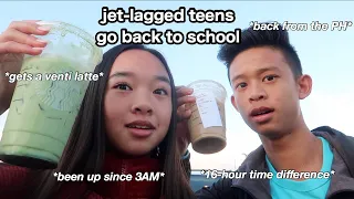 jet lagged teens go back to school... | Nicole Laeno