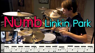 Numb - Linkin Park [Drum Cover : สอนกลอง ] Note Weerachat