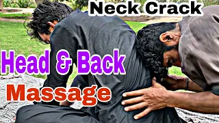 ASMR Sleeping Massage | Neck Crack | Street Head Massage in Pakistan | #asmr #headmassage #cracked