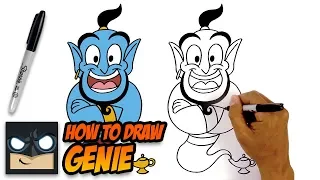 How to Draw Genie | Aladdin | Step-by-Step Tutorial