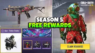 Season 5 Free Guns & Characters Rewards COD Mobile - S5 Back in Action CODM