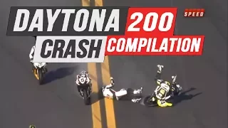 Daytona 200 Crash Compilation | Daytona International Speedway