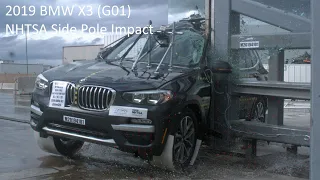 2018-2021 BMW X3 (sDrive30i - G01) NHTSA Side Pole Impact