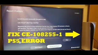 HOW TO FIX/BYPASS PS5 ERROR CE-108255-1 | CALL OF DUTY BLACK OPS COLD WAR CRASHING AT STARTUP