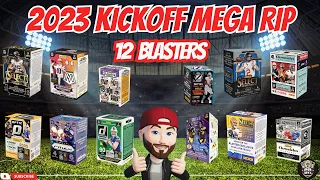 2023 KICKOFF MEGA RIP 🏈 OPENING 12 DIFFERENT BLASTER BOXES 🤯