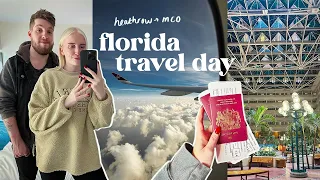 FLORIDA TRAVEL DAY 2023! walt disney world honeymoon vlog (heathrow - mco with virgin atlantic)