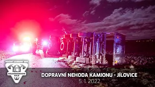 5.1.2023 - dopravní nehoda kamionu Jílovice