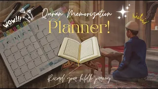 How to make a Hifz planner | Hifz tips | Memorize Quran | Hifdh  #memories #planner #hifzul_quran
