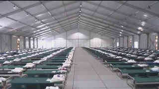 New York City shelter for migrants opens on Randall's Island