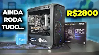 PC GAMER DE R$2800 MAIS BARATO PARA RODAR TUDO HOJE! INTEL (Com Testes) 2024