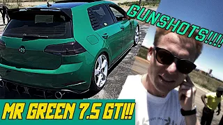 Neighbourhood nightmare😱Loud!! Green golf 7.5 gti!!!