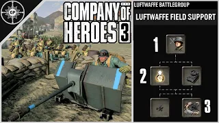 How to Open as the Wehrmacht Luftwaffe Battlegroup | Company of Heroes 3 Faction Guide