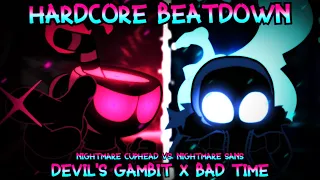 Hardcore Beatdown (Friday Night Funkin' Indie Cross Mix - Devil's Gambit x Bad Time)