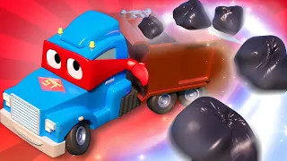 Supertruck ist ein Super Müllauto und hilft Gary dem Müllauto - Autopolis 🚒 Cartoons für Kinder 🚓