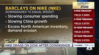 Barclays downgrades Nike to equal weight
