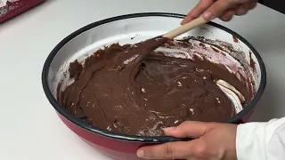 Simple chocolate cherry cake recipe, only 5 minutes of work