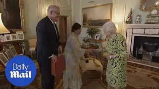 Scott Morrison impresses the Queen with visit to Buckingham Palace