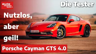 Porsche 718 Cayman GTS 4.0: Völlig nutzlos, aber leider geil! - Test | auto motor und sport