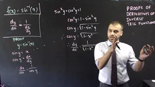 Proofs of derivatives of Inverse Trigonometric Functions