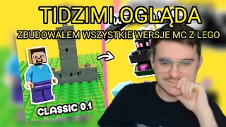 TIDZIMI OGLĄDA - ZBUDOWAŁEM WSZYSTKIE WERSJE MINECRAFT Z LEGO