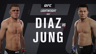 Nate Diaz vs Korean Zombie (EA UFC 2)