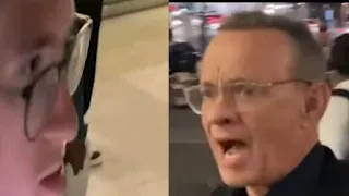 Crazed Fan Attacks Tom Hanks and his Wife!