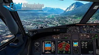 MSFS 2020 Boeing 737 800 AVUSTURYA INNSBRUCK (LOWİ) Landing