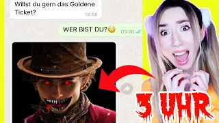 öffne niemals diese virale Nachricht von Willy Wonka um 3 Uhr nachts auf IPhone Handy  - WhatsApp