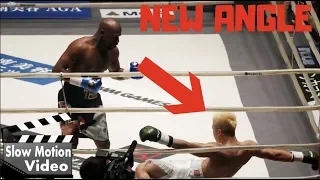 NEW ANGLE Mayweather vs. Tenshin | FULL FIGHT with KNOCKDOWNS Slow Motion