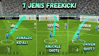 TUTORIAL 7 JENIS FREEKICK DI EFOOTBALL!! - EFOOTBALL 2024 MOBILE