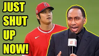 Stephen A Smith FAILS MISERABLY to clarify his DISRESPECTFUL comments about Shohei Ohtani!