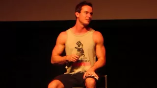 "How do you get a body like that?" - Ryan Kelley panel @ Werewolfcon