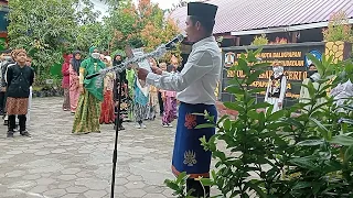 Pembacaan  UUD 1945 saat Upacara