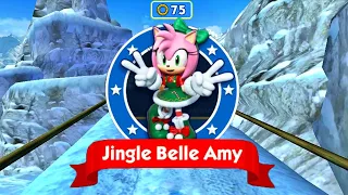 Sonic Dash - Jingle Belle Amy Unlocked - Full UPGRADE - All New Characters Unlocked