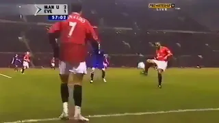 When Rooney 1st met Ronaldo (Manchester United vs Everton)