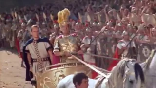 The triumph of Quintus Arrius in Rome, Emperor Tiberius officiating